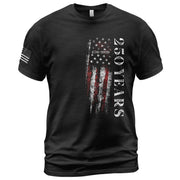 250 Years Vertical Flag T-Shirt – Vintage USA Independence 1776–2026 Shirt