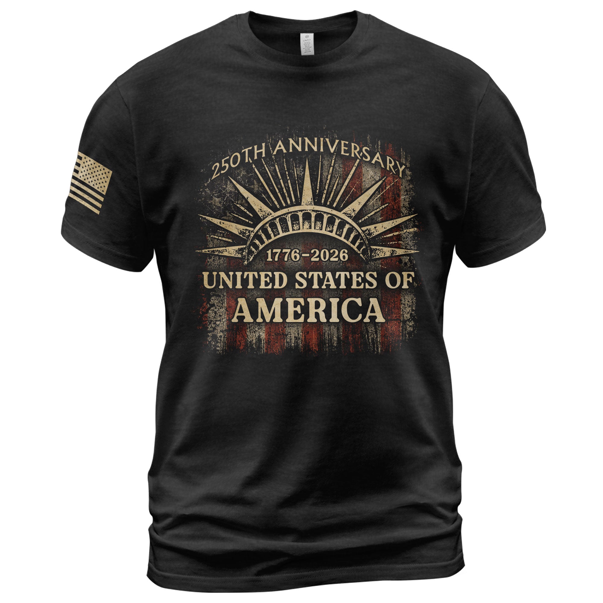 United States of America 250th Anniversary Shirt 1776-2026 Lady Liberty Crown Patriotic