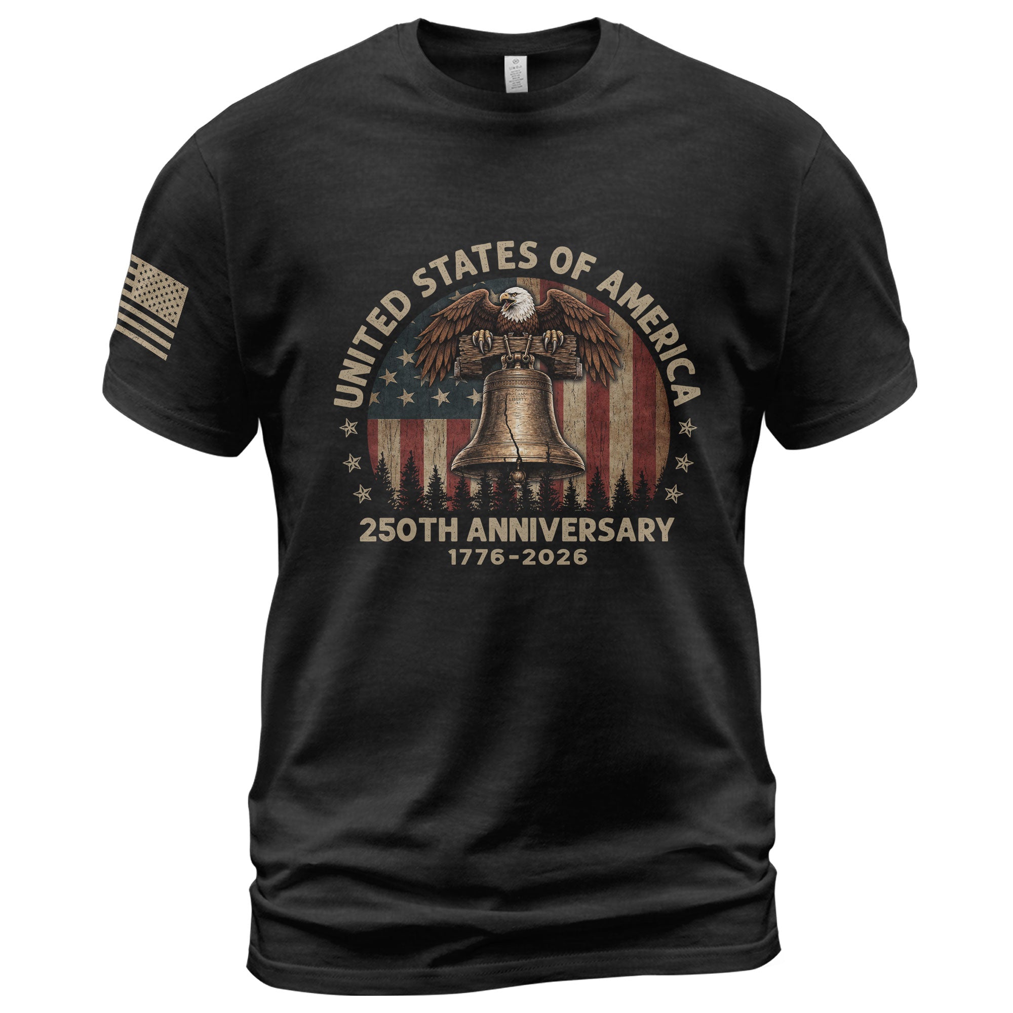 United States of America 250th Anniversary Shirt 1776-2026 Eagle Liberty Bell Patriotic