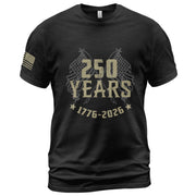 250 Years American Legacy T-Shirt – 1776–2026 Patriotic Eagle Graphic Tee