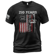 250 Years We The People T-Shirt – Vintage USA Flag 1776–2026 Independence Tee