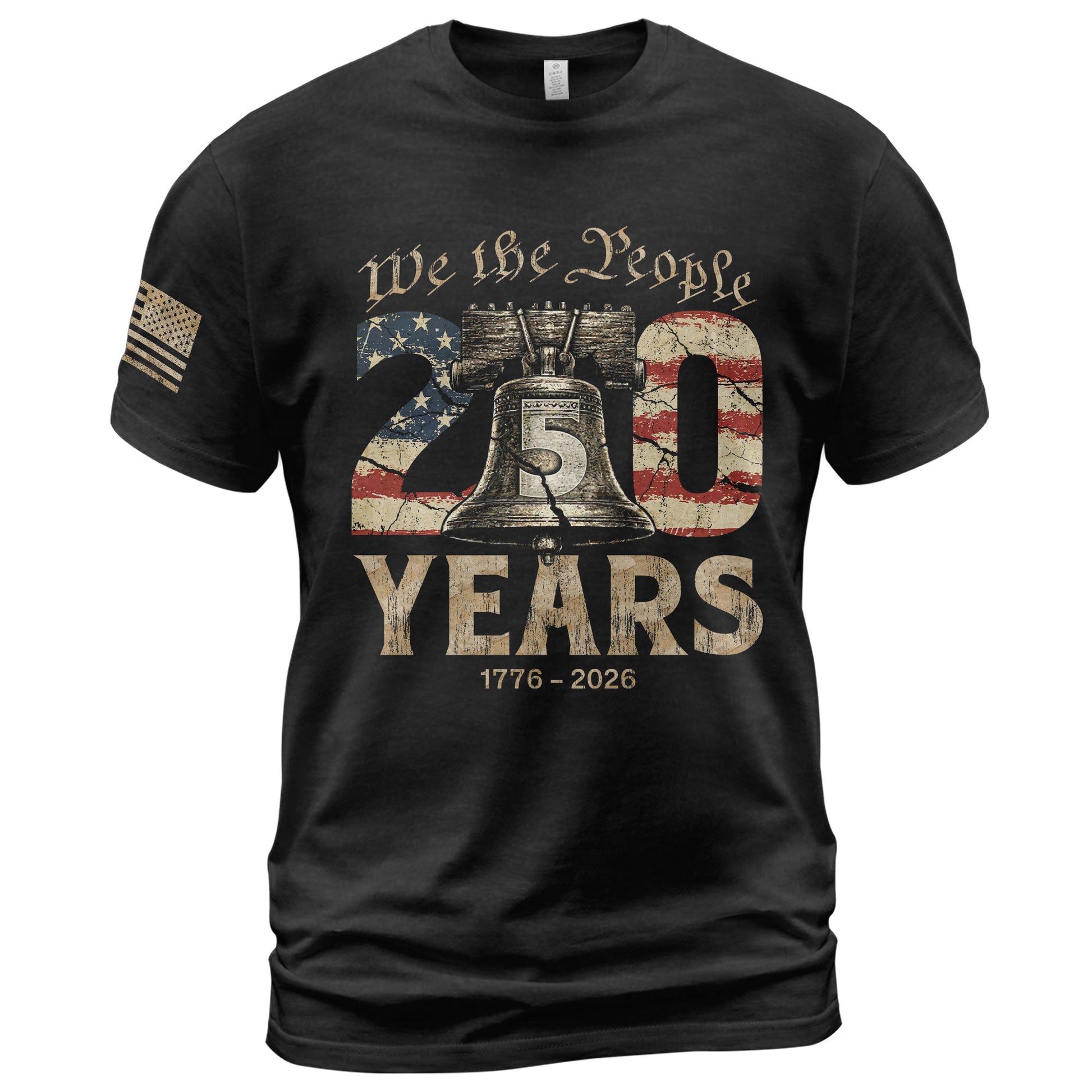 USA 250th Anniversary Shirt 1776-2026 Liberty Bell We The People Patriotic for Men - Rust Field Wear