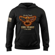 USA 250th Anniversary Semiquincentennial 250 Years Hoodie 1776-2026 Patriotic Flaming Eagle We The People