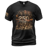 USA 250th Anniversary Semiquincentennial 250 Years Shirt 1776-2026 Brothers in Arms Patriotic Soldier Heritage