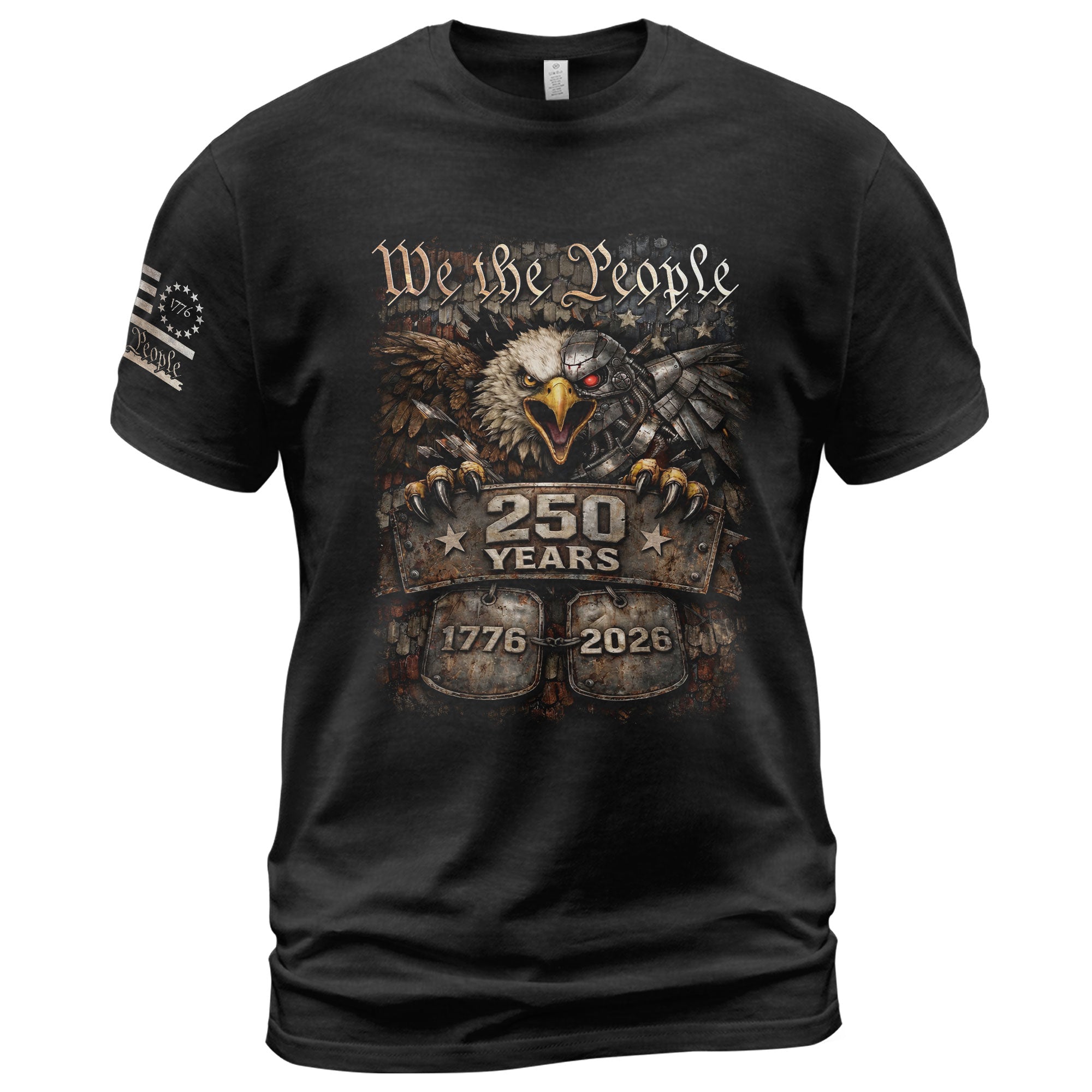 USA 250th Anniversary Semiquincentennial 250 Years Shirt 1776-2026 Eagle We The People Mental Toughness Patriotic Heritage