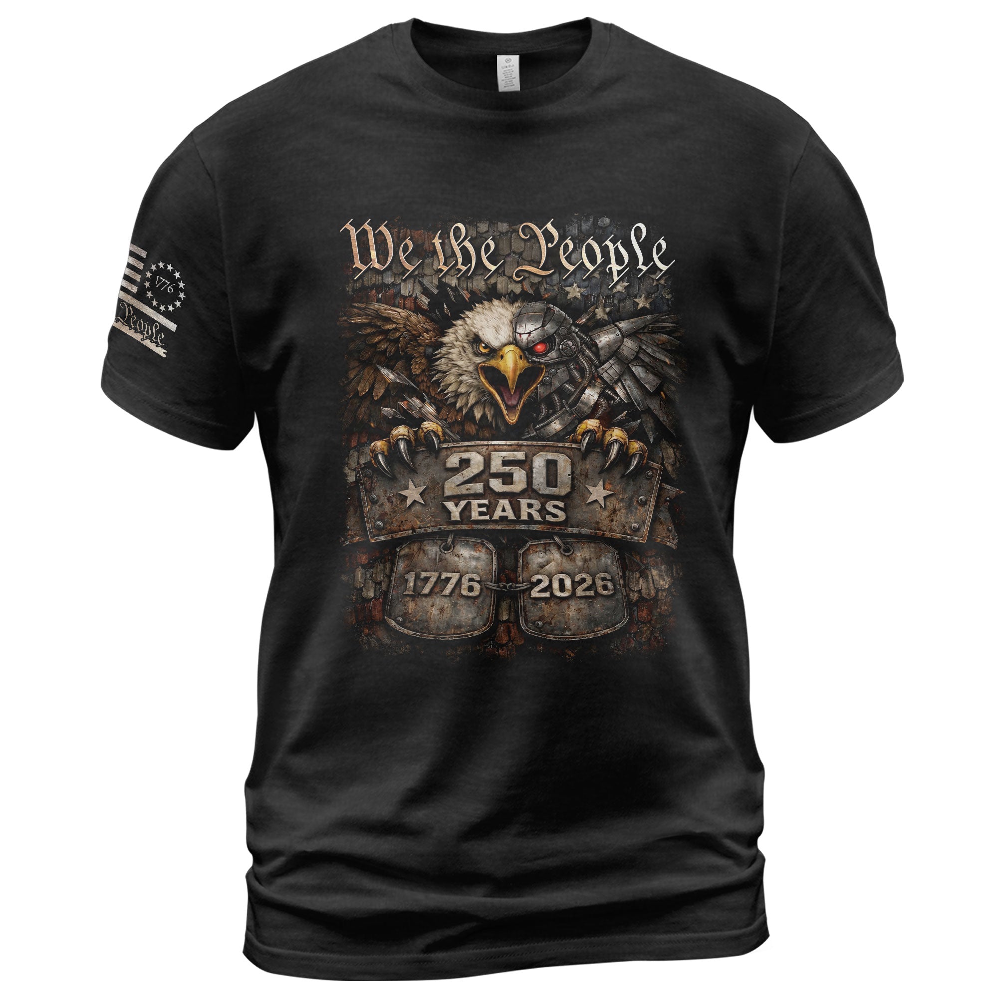 USA 250th Anniversary 250 Years Shirt 1776-2026 Eagle We The People Mental Toughness Patriotic Heritage