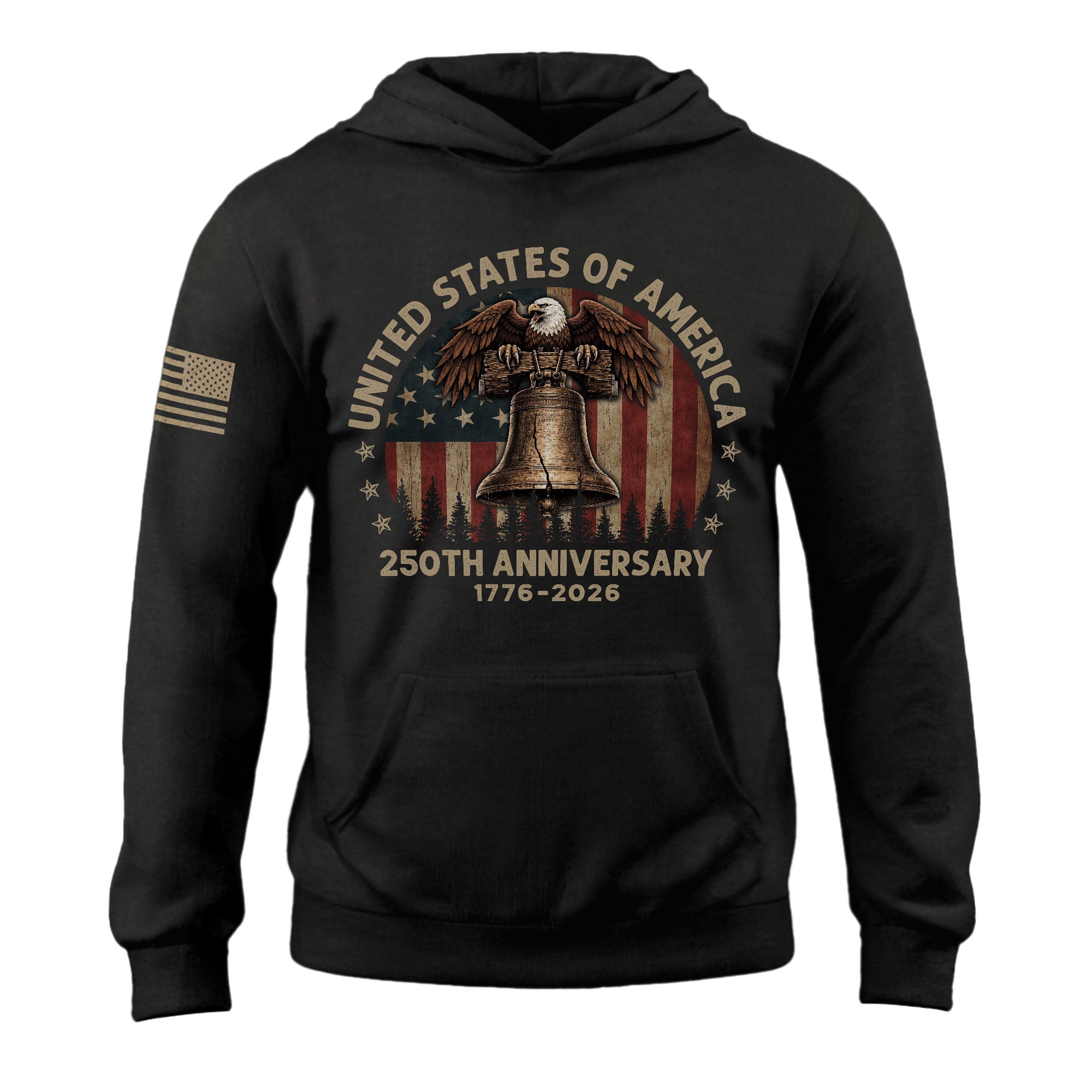 USA 250th Anniversary Hoodie 1776–2026, Premium American Heritage Celebration Hoodie for Men and Women