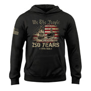 USA 250th Anniversary Hoodie 250 Years Semiquincentennial 1776-2026 We The People Navy Battleship Patriotic