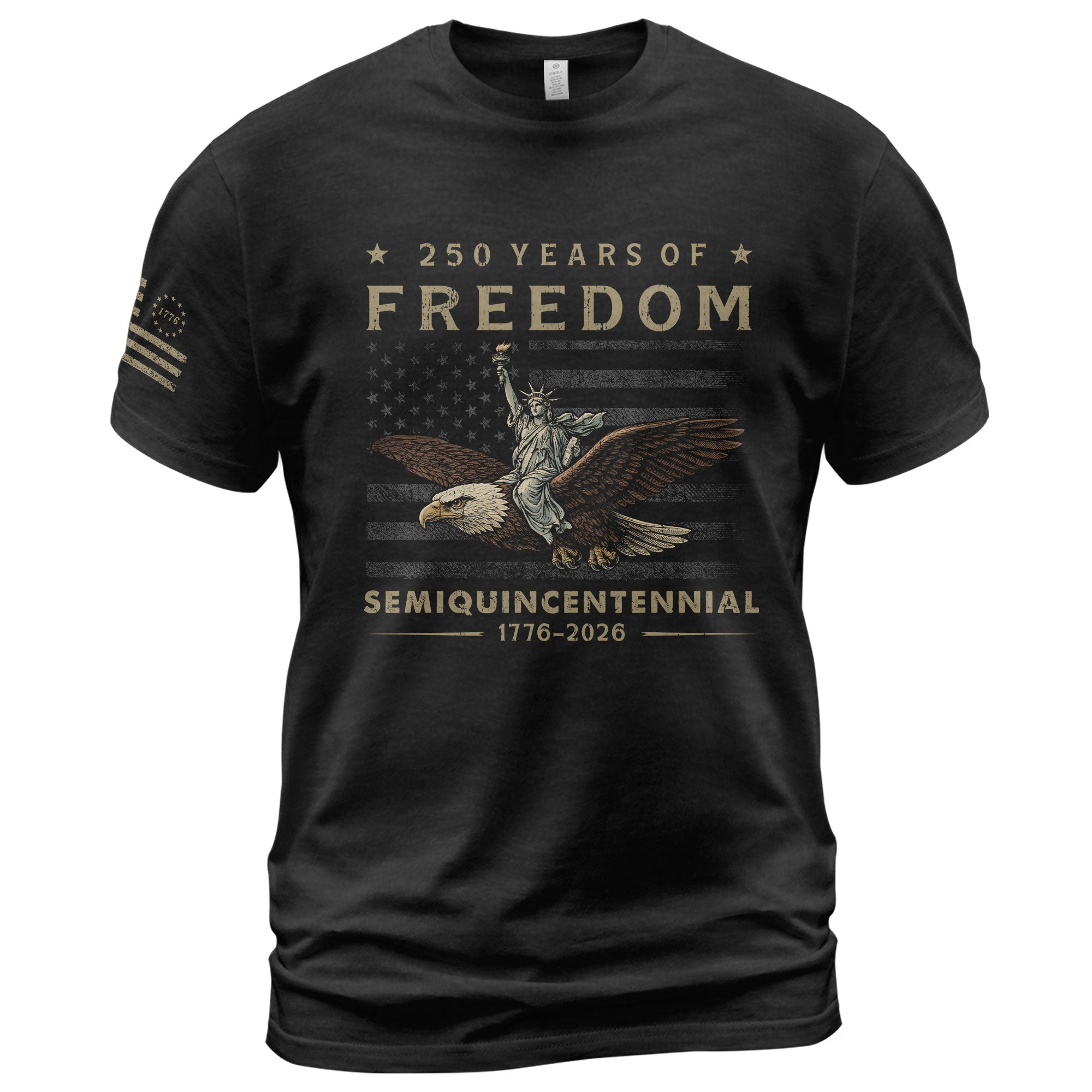 USA 250th Anniversary Shirt 250 Years of Freedom Semiquincentennial 1776-2026 We The People Eagle Lady Liberty Patriotic