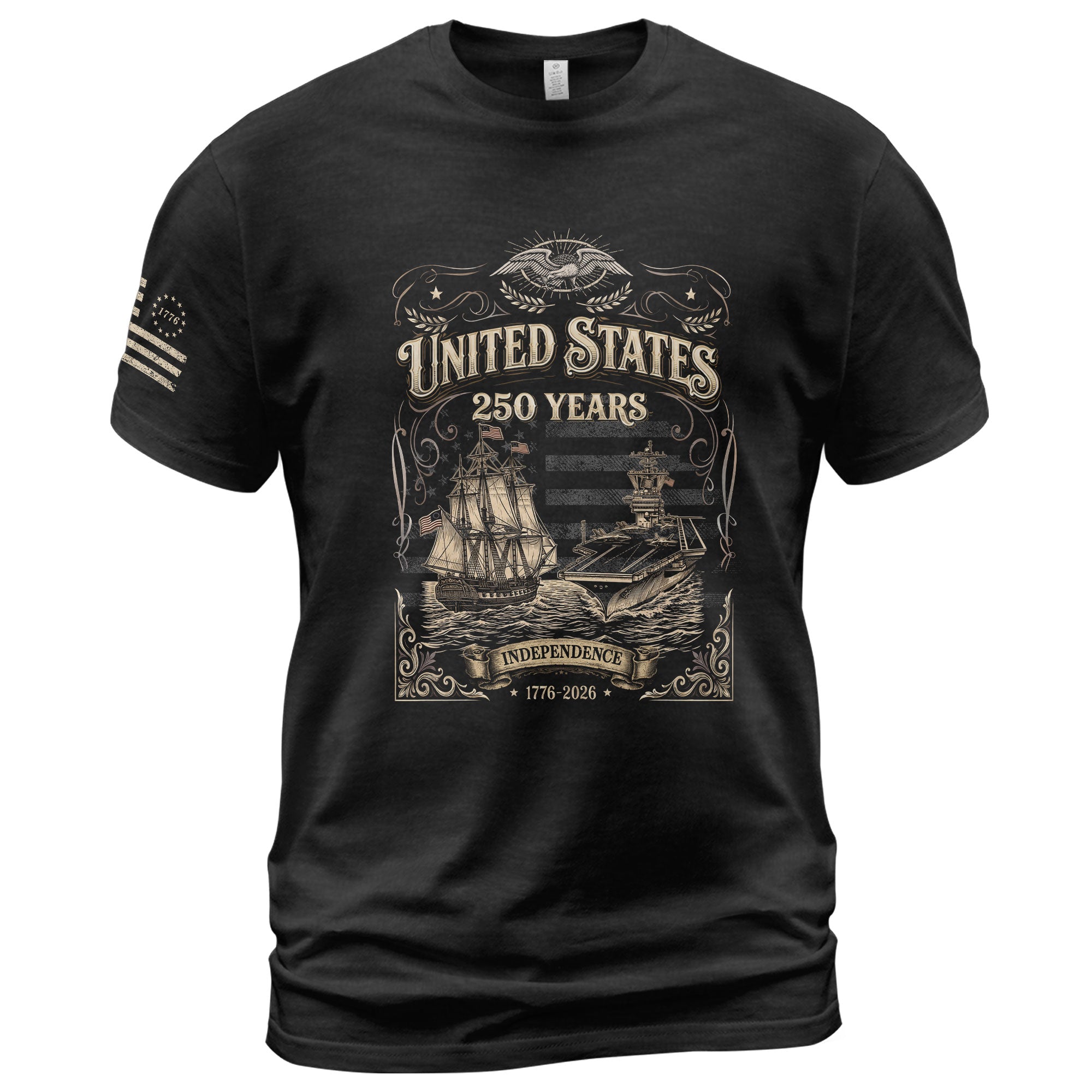USA 250 Years Anniversary Shirt 1776–2026, Freedom Heritage Apparel
