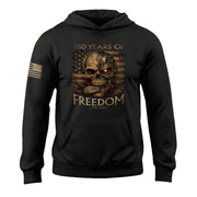 USA 250th Anniversary 250 Years of Freedom Semiquincentennial Hoodie 1776-2026 Vintage Cyber Skull Patriotic