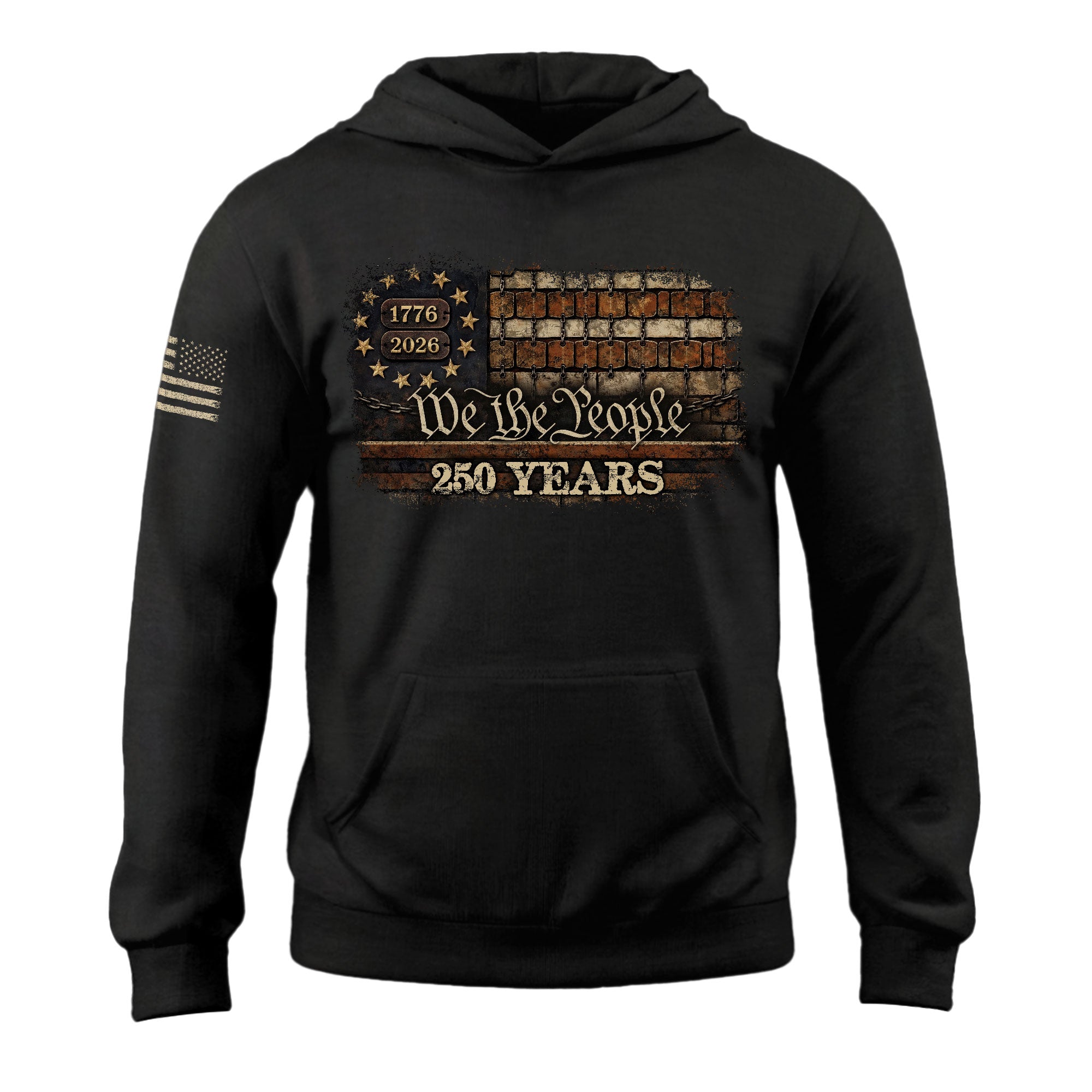 250th Anniversary USA Hoodie 1776–2026, Timeless American Heritage Celebration Apparel Unisex