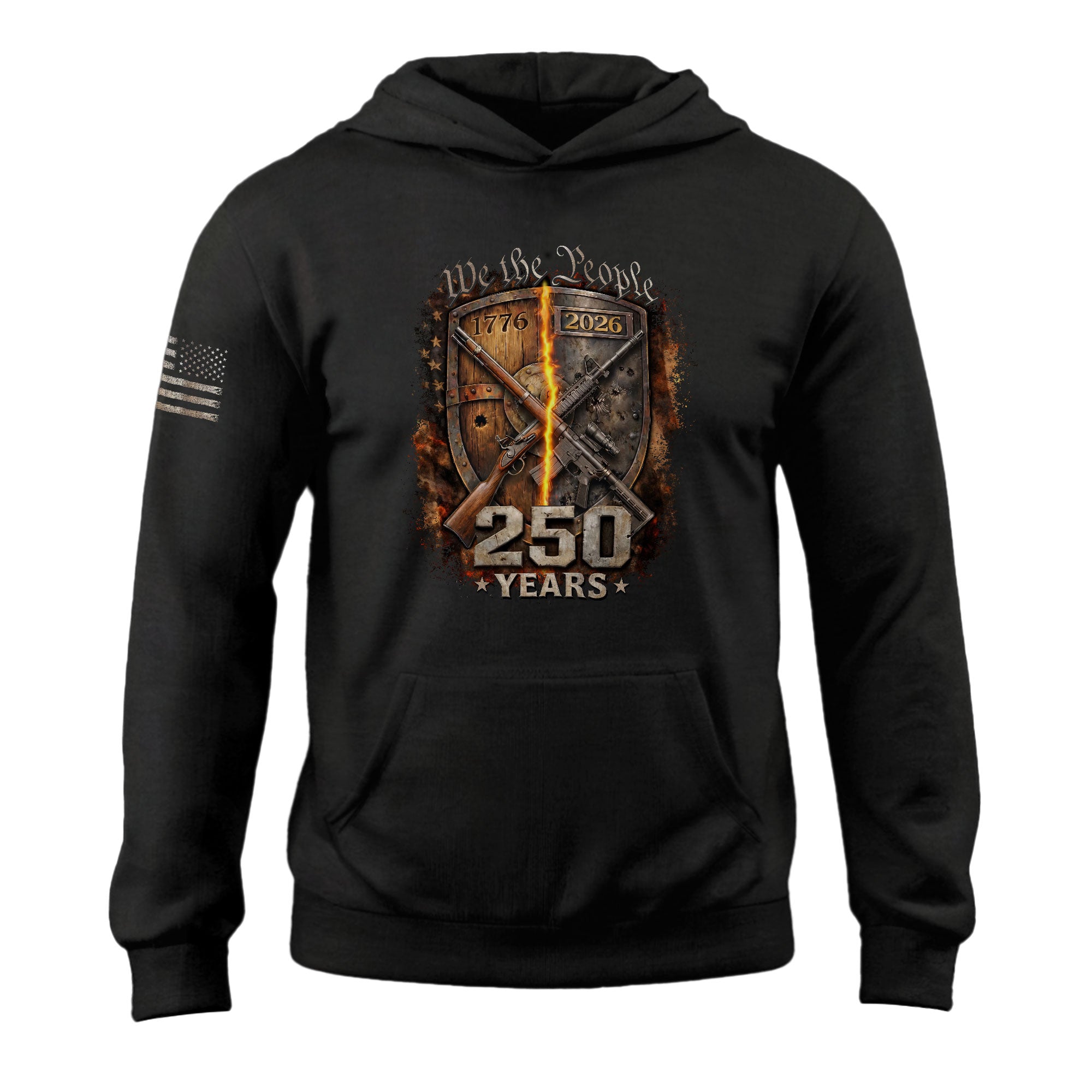 USA 1776–2026 250th Anniversary Hoodie, Patriotic American Legacy Celebration Hoodie