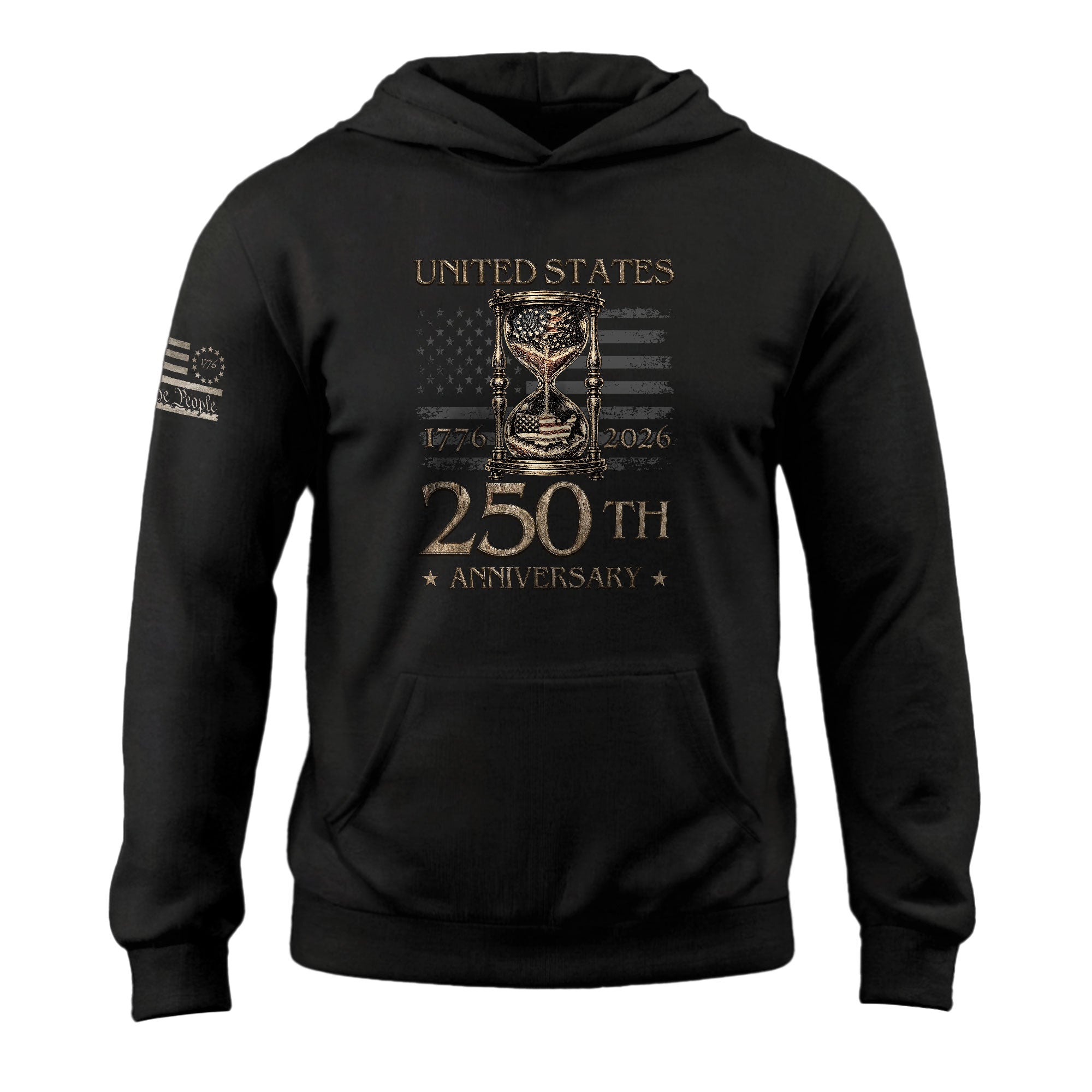 250th Anniversary USA Hoodie 1776–2026, Classic American History Celebration Unisex Hoodie