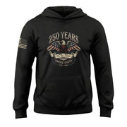 250th Anniversary USA Hoodie 1776–2026, We The People Patriotic Freedom Celebration Apparel - Rust Field Wear