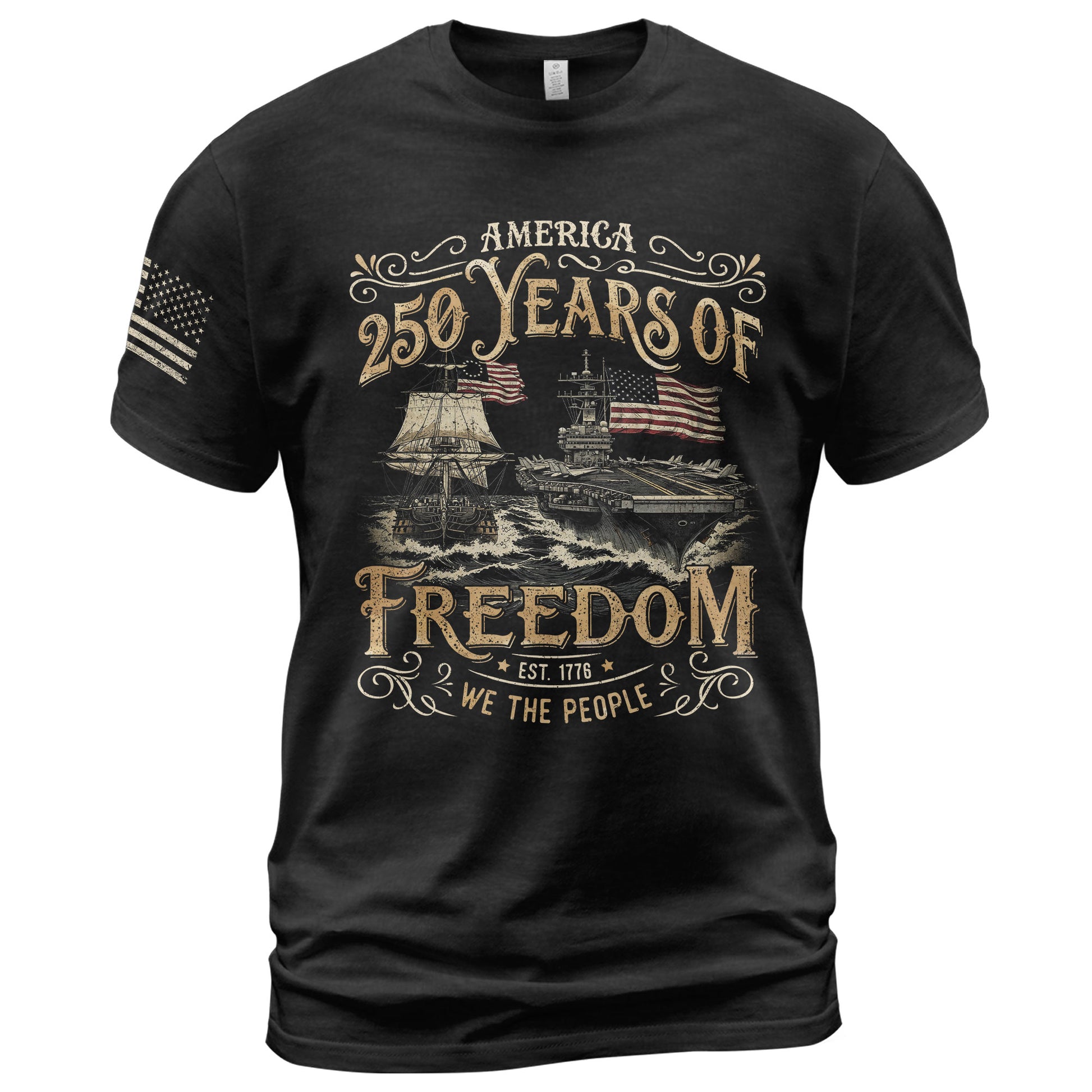 1776–2026 American Freedom Celebration 250th Anniversary Shirt - Rust Field Wear