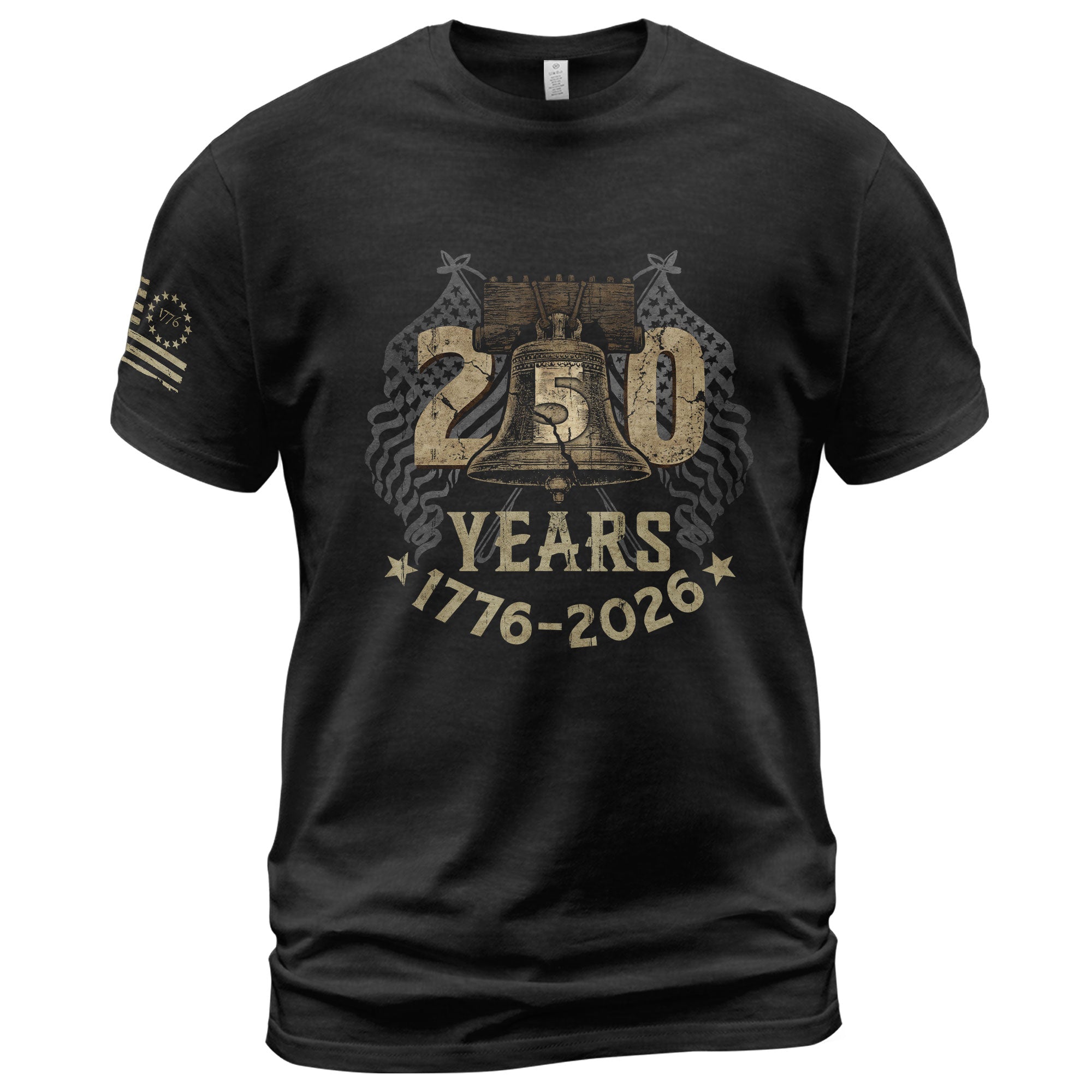USA 250th Anniversary T-Shirt 250 Years Semiquincentennial 1776-2026 Liberty Bell Patriotic America
