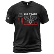 USA 250th Anniversary T-Shirt 250 Years Semiquincentennial 1776-2026 Eagle Liberty Bell Patriotic American Apparel