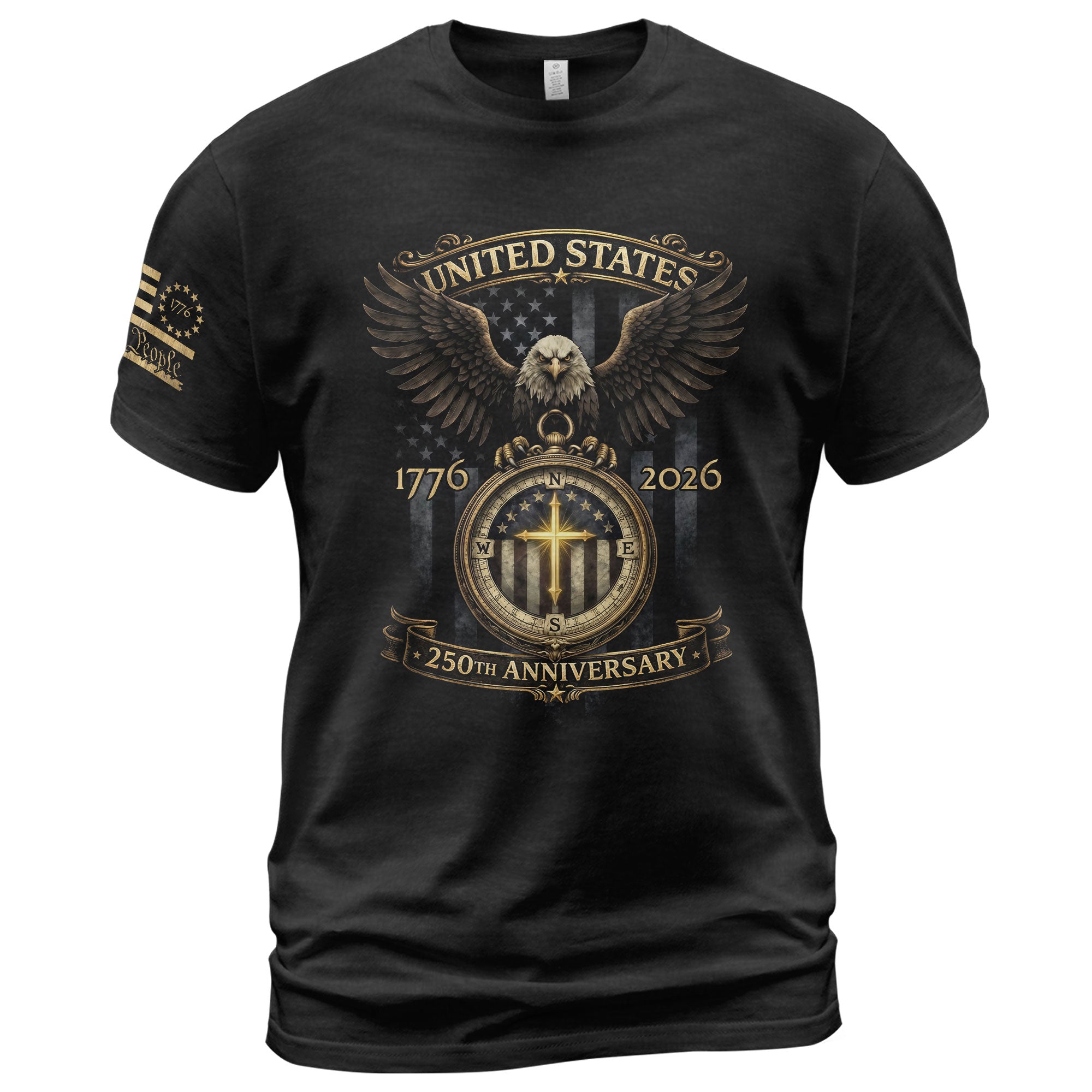 USA 1776–2026 Christian Patriotic Shirt 250 Years Faith and Freedom Celebration