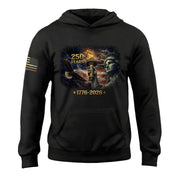 USA 250 Years of Liberty Hoodie 1776-2026 Statue of Liberty Torch Semiquincentennial Patriotic
