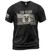 American Heritage 250th Anniversary T-Shirt - USA 250 Years Semiquincentennial 1776-2026 Patriotic Eagle & Flag Men’s Tee