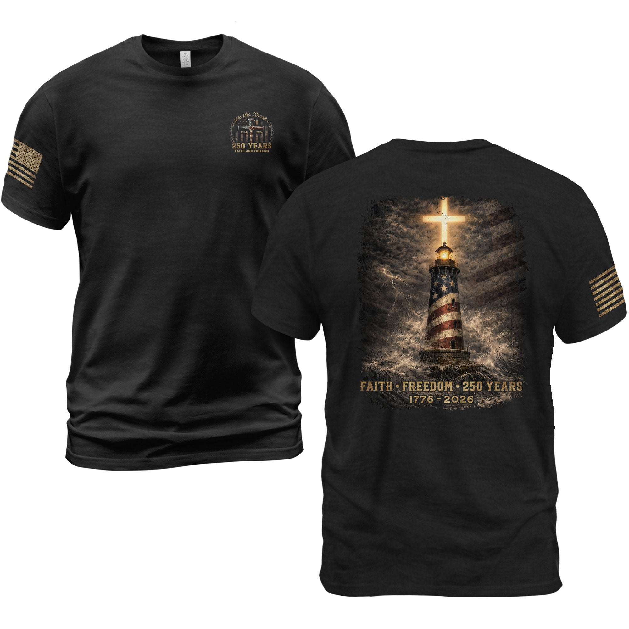 USA 250 Years Heritage Cross Shirt 1776–2026 Patriotic Celebration Shirt