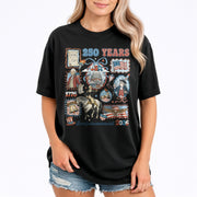 1776-2026 USA 250th Semiquincentennial Celebration Shirt - Retro Freedom Stamp Patriotic T-Shirt