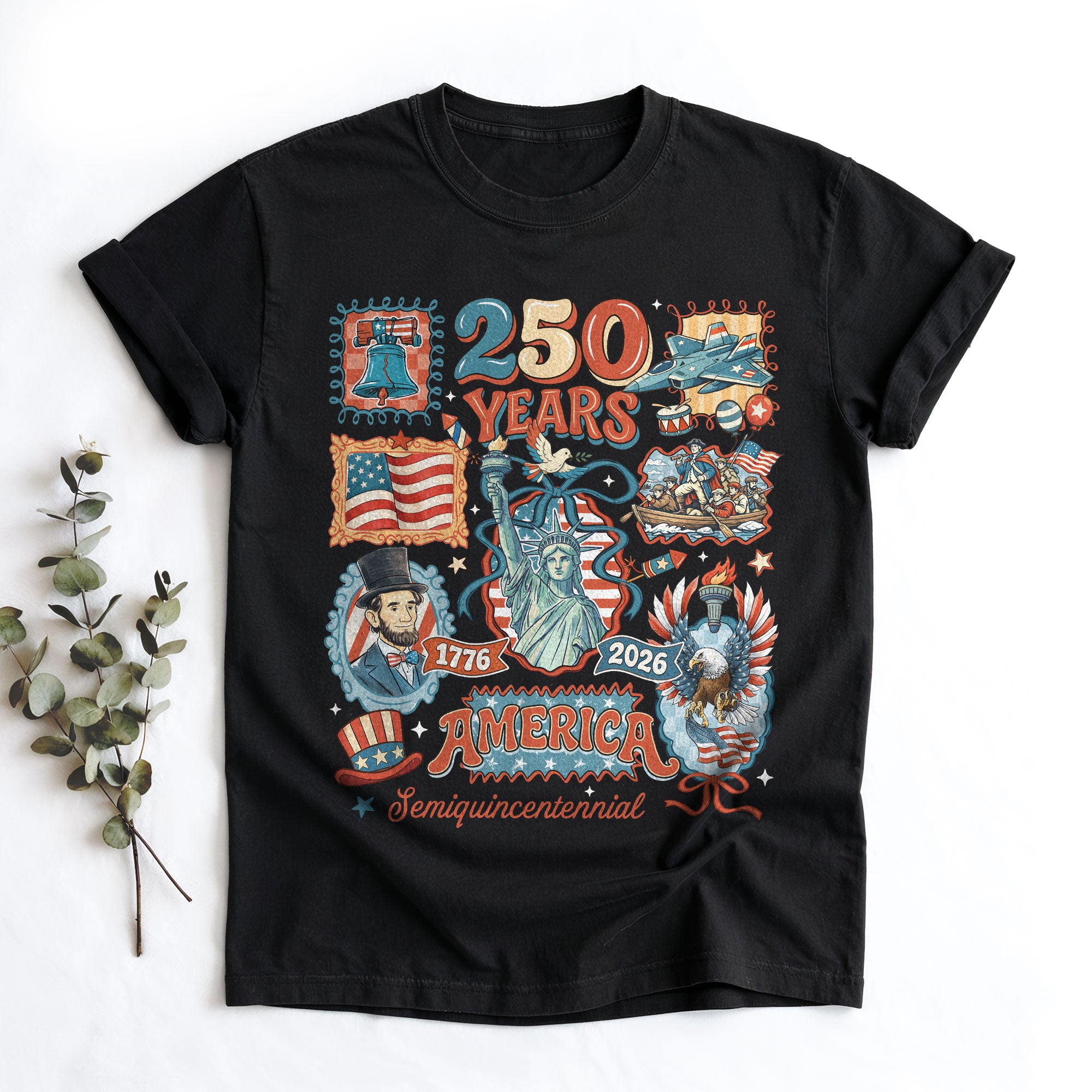 USA 250th Anniversary 1776-2026 Semiquincentennial Shirt - Limited Edition Vintage 250 Years Patriotic Tee