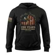 1776–2026 Patriotic Christian Hoodie USA 250 Year Freedom Celebration