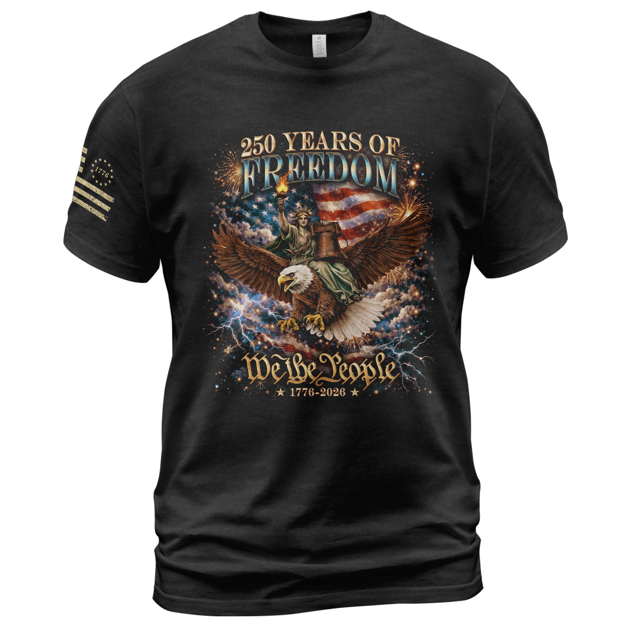 250 Years Of Freedom Shirt - 1776-2026 We The People 250th Anniversary USA Shirt & Merchandise Bootleg Tee