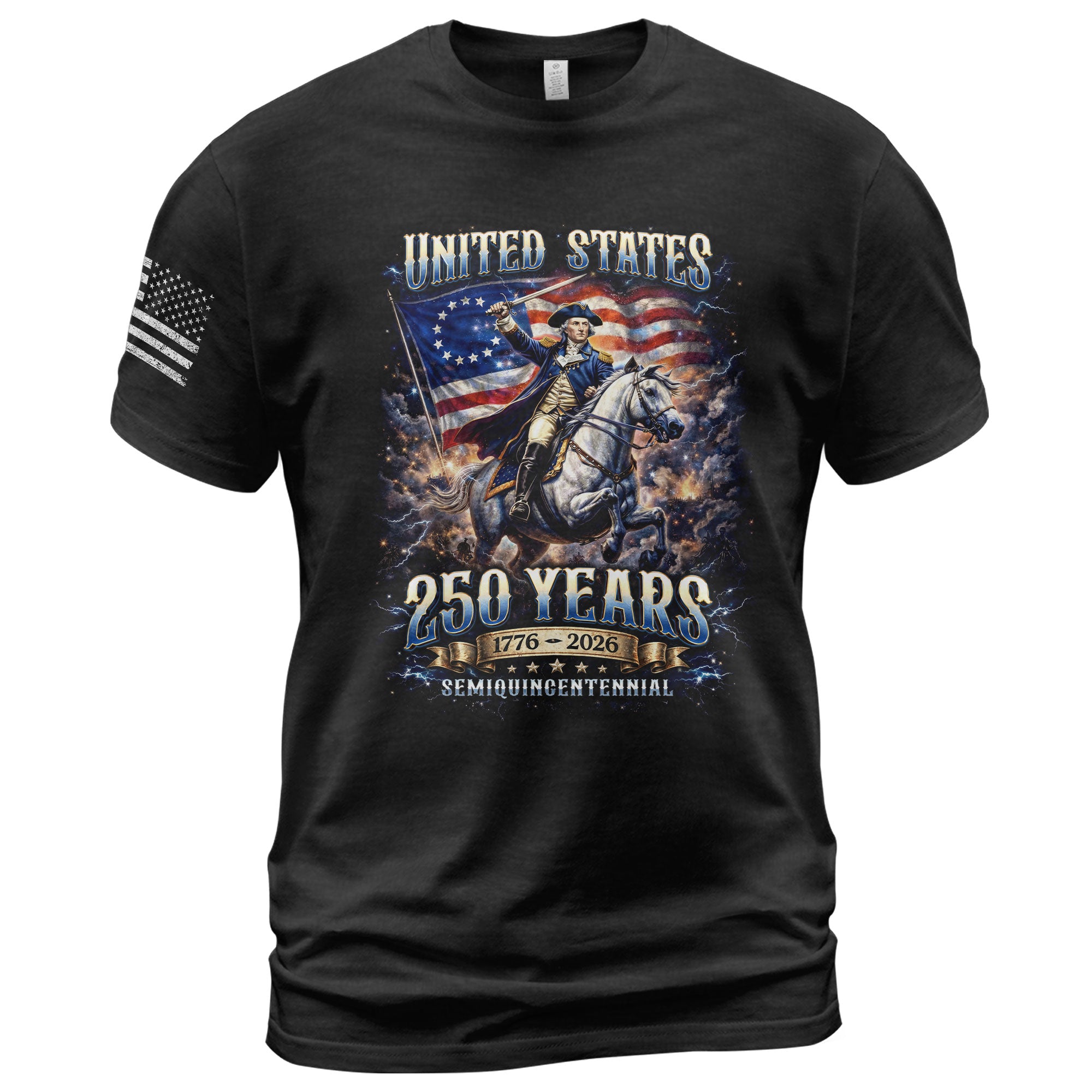 George Washington 250 Years Shirt - 1776-2026 United States 250th Anniversary Bootleg Tee