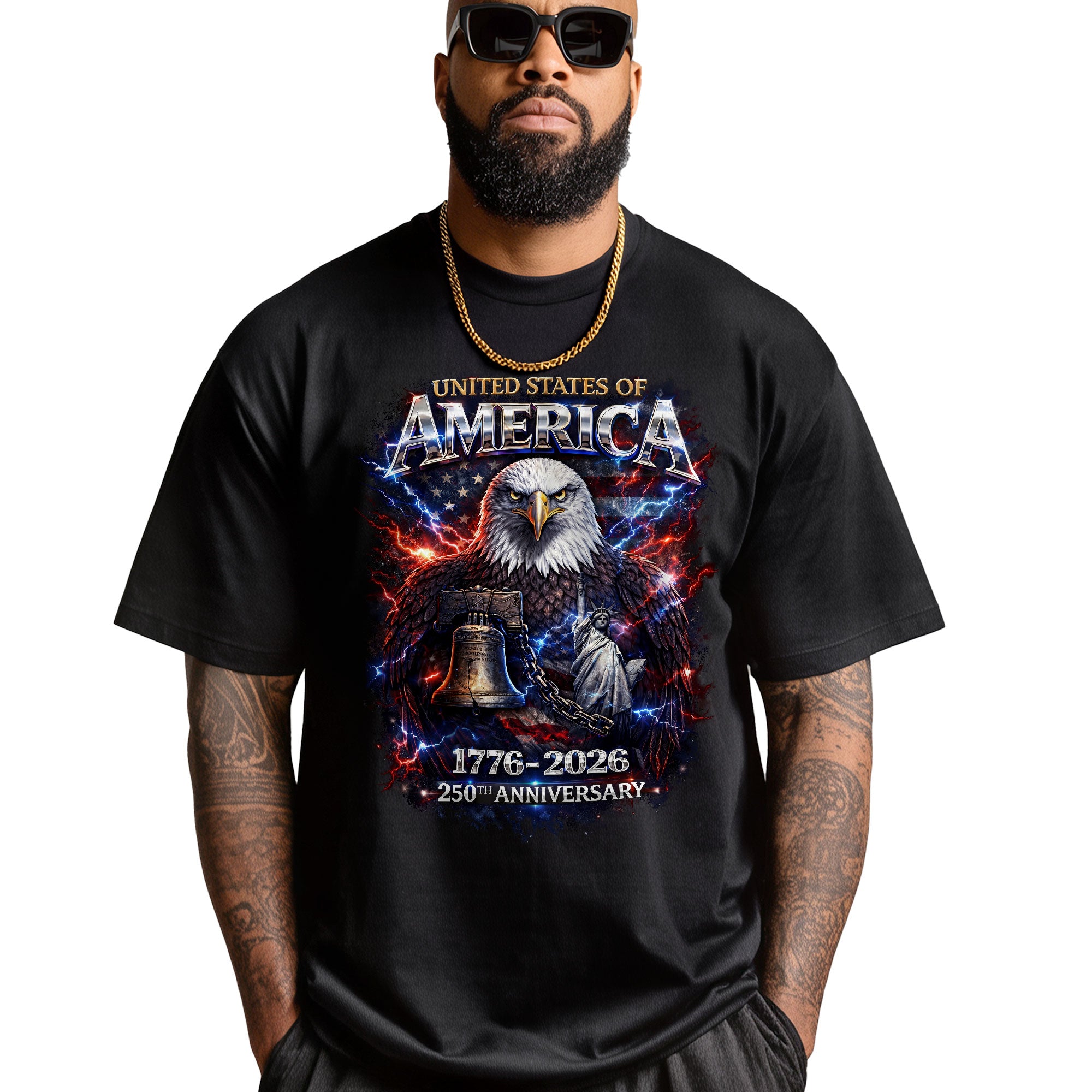 United States of America 1776–2026 – 250th Anniversary Eagle Patriotic T-Shirt