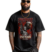 Patriot 250 Years Bootleg Tee – Liberty, Eagle & Firepower Street Graphic