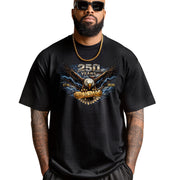 Vintage 90s Bootleg America 250 Shirt - Streetwear Patriot Eagle Lightning Graphic Tee