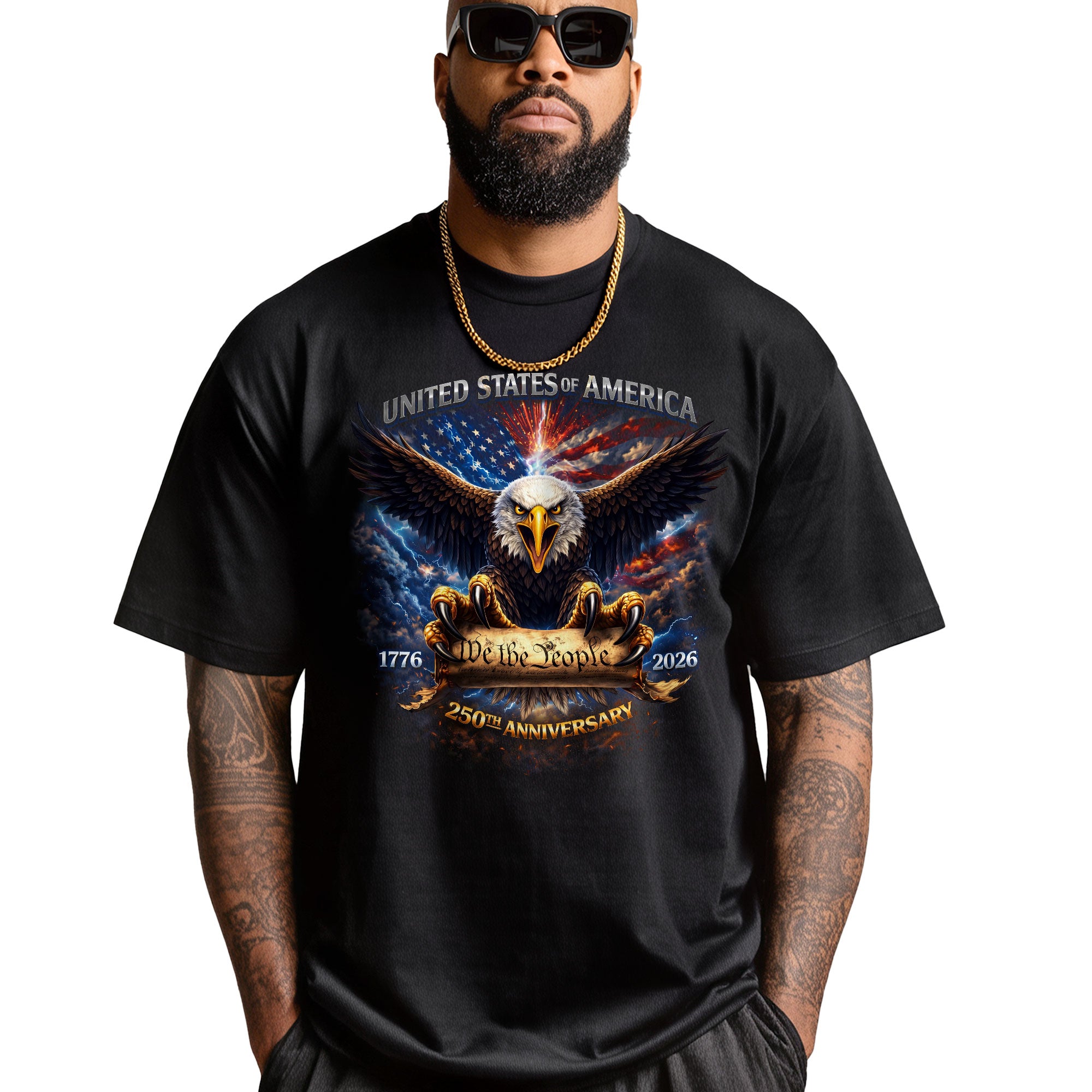 We The People USA 250th Anniversary Bootleg Shirt - Bold 90s Streetwear American Pride Graphic Tee