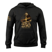 America 250th Anniversary 1776-2026 Semiquincentennial Hoodie – One Nation Under God We The People Bald Eagle Cross Patriotic Hoodie
