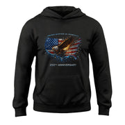 Semiquincentennial 250th Anniversary Hoodie – United States of America Eagle Flag Design