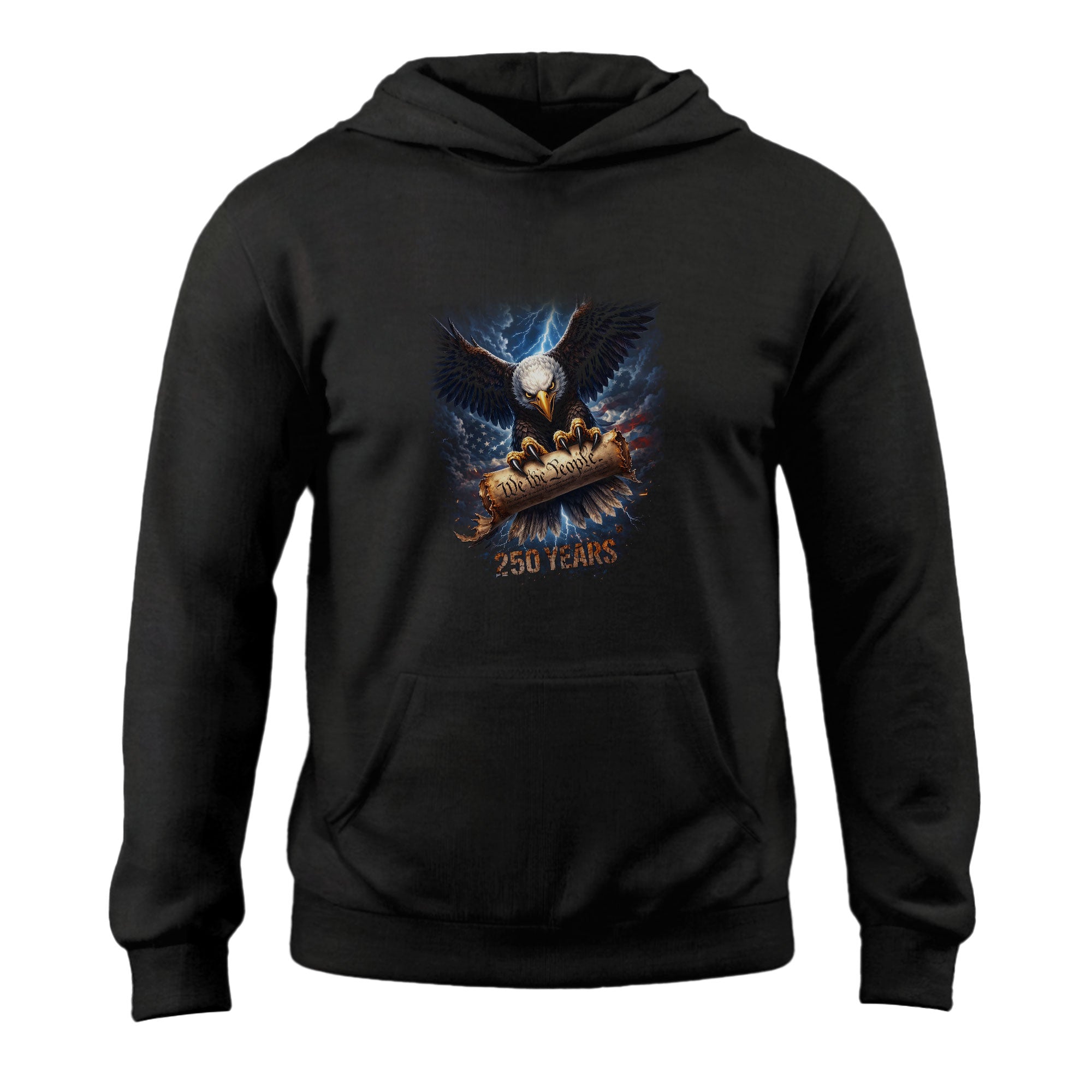 Semiquincentennial Freedom Hoodie – 250 Years Eagle & Constitution Graphic 1776–2026
