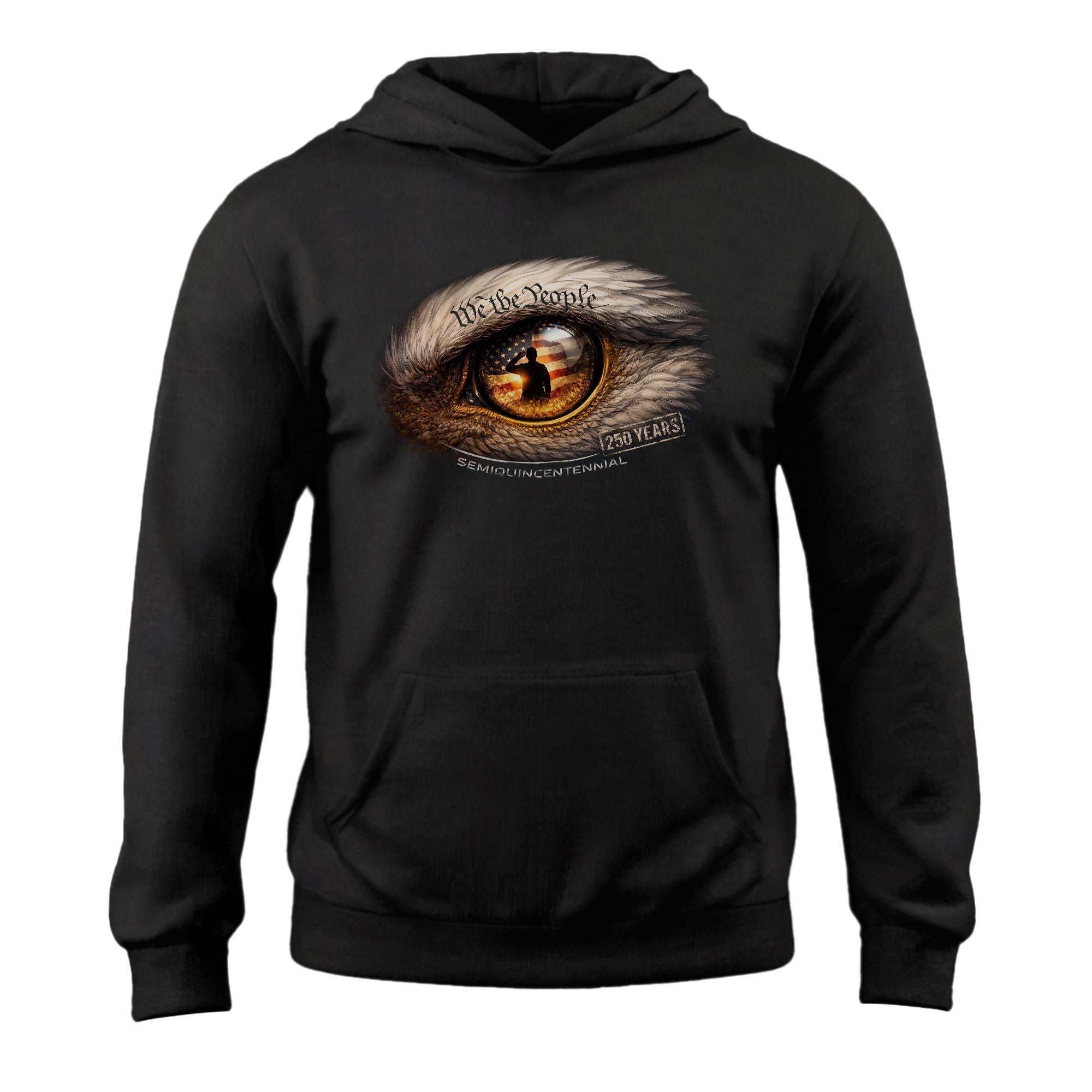 Semiquincentennial Vision Hoodie – 250 Years We The People Patriotic Eye Graphic
