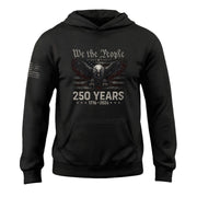 Semiquincentennial America 250th Anniversary We The People Hoodie - Vintage Patriotic Flag & Eagle Design