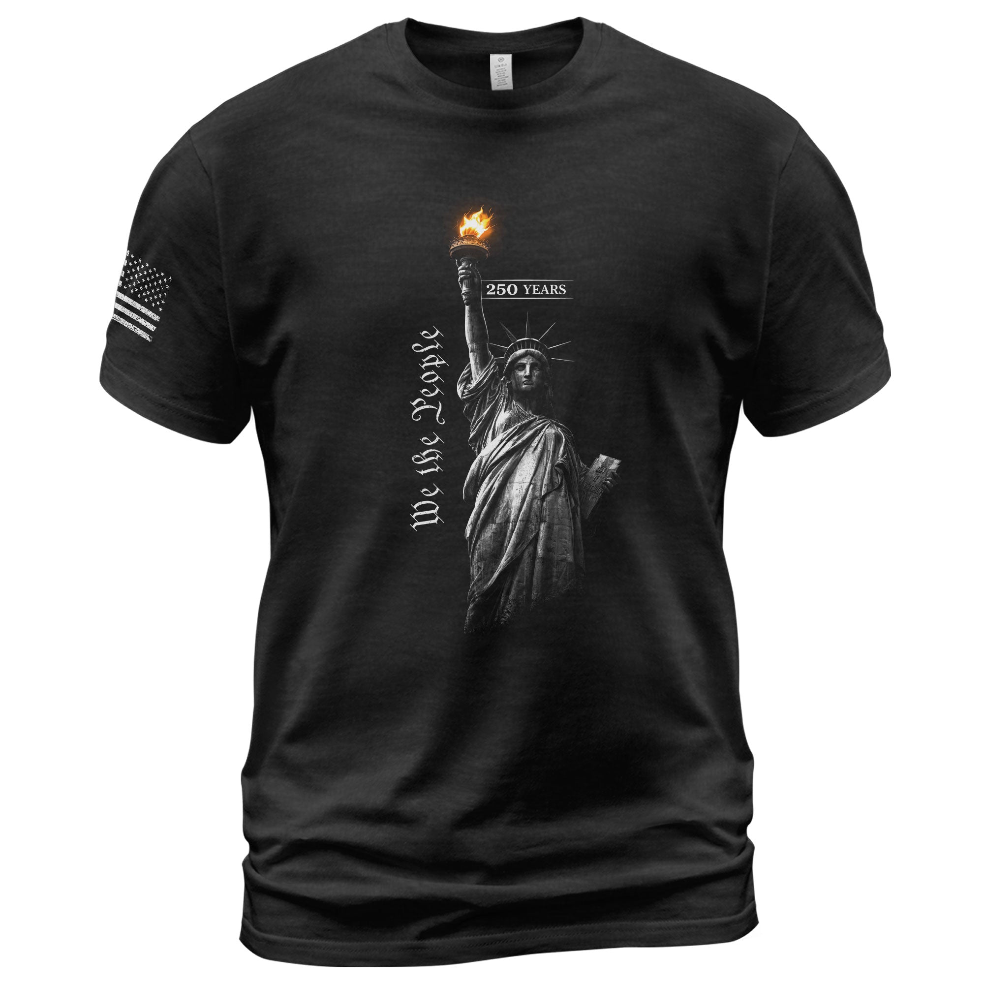 America 250th Anniversary T-Shirt - 1776-2026 Statue of Liberty Freedom Tee, 250 Years Minimalist Patriotic Men's Shirt