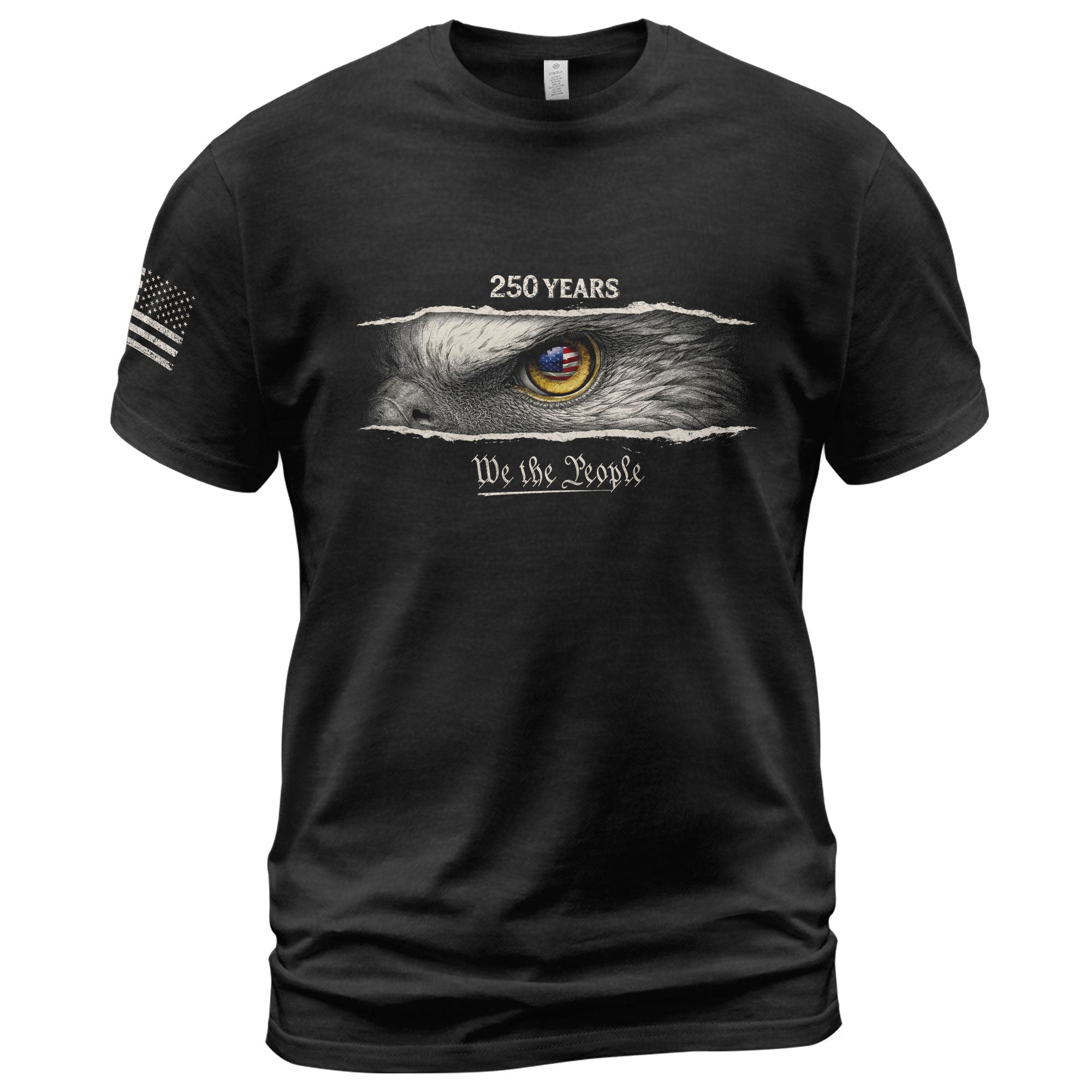 America 250th Anniversary Shirt - Eagle Eye We The People T-Shirt, 1776-2026 Semiquincentennial Patriotic Men's Tee