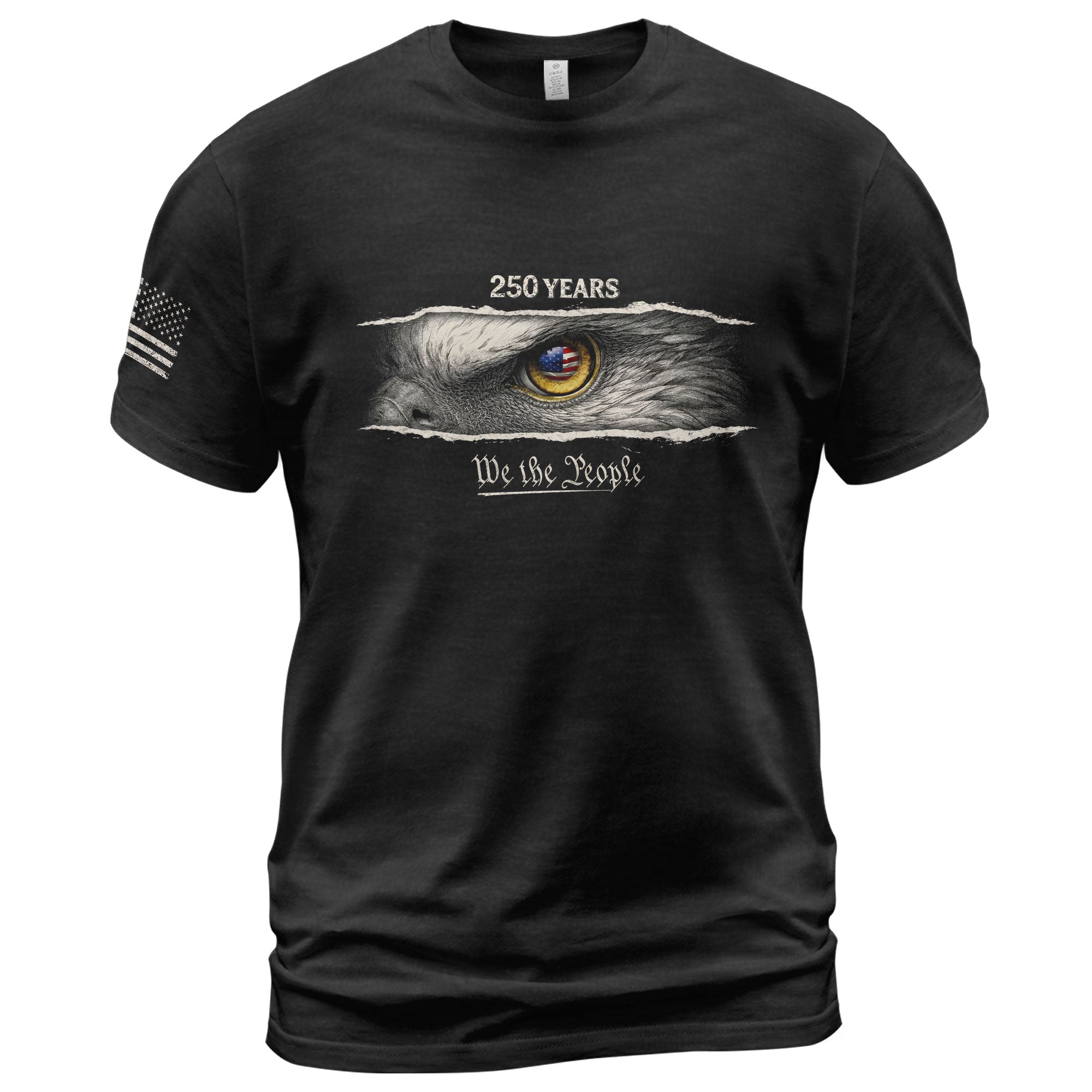 America 250th Anniversary Shirt - Eagle Eye We The People T-Shirt, 1776-2026 250 Years Patriotic Men's Tee