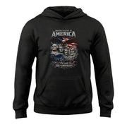 USA 250th Anniversary 1776-2026 Semiquincentennial Hoodie – Vintage Bootleg Metallic We The People Eagle 250 Years Birthday Men’s Hoodie