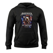 USA 250th Anniversary 1776-2026 Semiquincentennial Hoodie – Uncle Sam Bald Eagle Flag Patriotic 250th Birthday Men’s Hoodie
