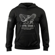 USA 250th Anniversary 1776-2026 Semiquincentennial Hoodie – Patriotic Eagle US Flag Heritage Men’s Hoodie
