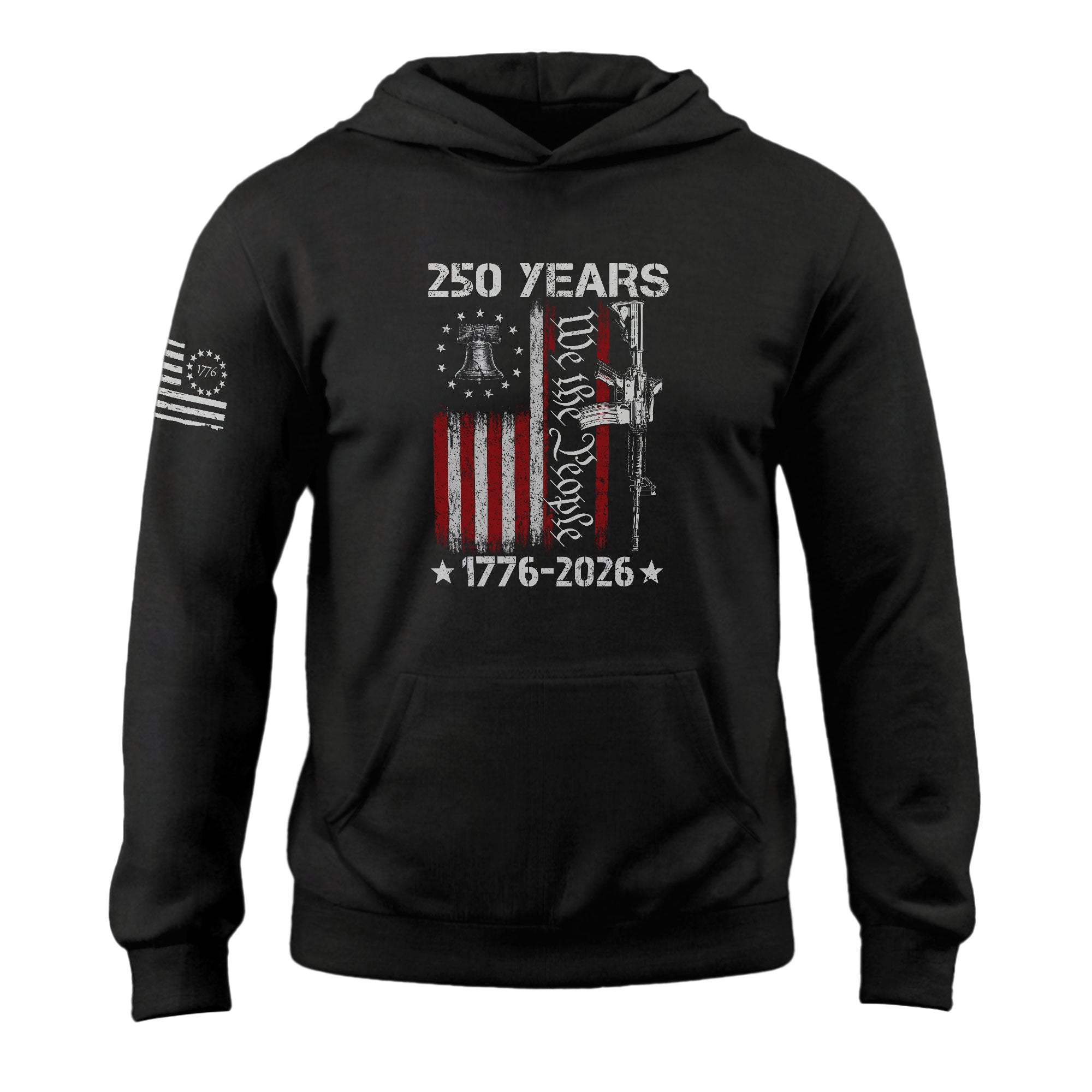 America 250th Anniversary 1776-2026 Semiquincentennial Hoodie – We The People Commemorative Patriotic Eagle Flag Edition