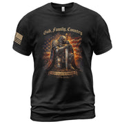 USA 250th Anniversary 1776-2026 Semiquincentennial T-Shirt – God Family Country Eagle Knight Warrior 250 Years of Liberty Patriotic Men’s Tee