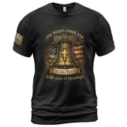America 250th Anniversary 1776-2026 Shirt – We The People Liberty Bell One Nation Under God Christian Patriotic T-Shirt
