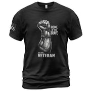 250 Years American Anniversary 1776-2026 Veteran T-Shirt – Home of the Brave USA Freedom Patriotic Mens Gift